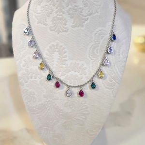 Multi stone necklace
